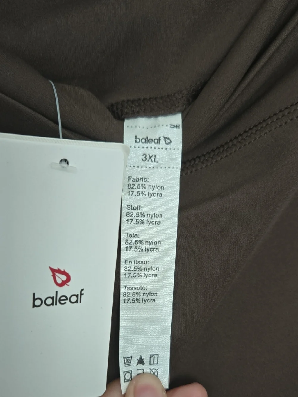 Baleaf Dark Brown Leggings with Side Pockets - Picture 7 of 7